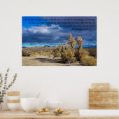 1 Timothy 3:16, 17 Struik Poster (Keuken)