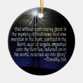 1 TIMOTHY 3:16 SCRIPTURE ORNAMENT JESUS (Voorkant)