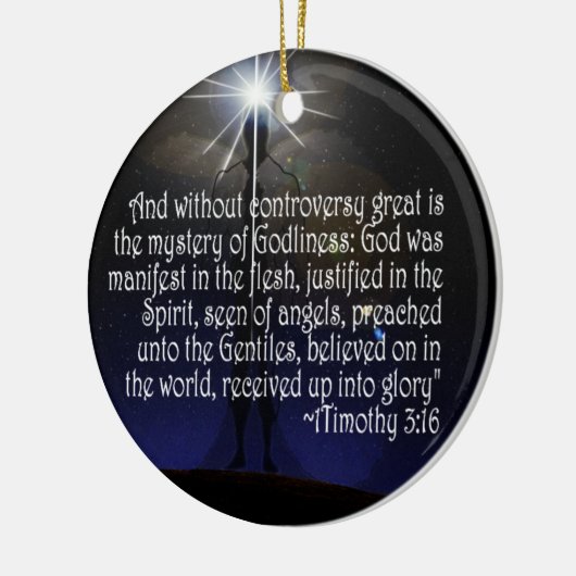 1 TIMOTHY 3:16 SCRIPTURE ORNAMENT JESUS (Links)