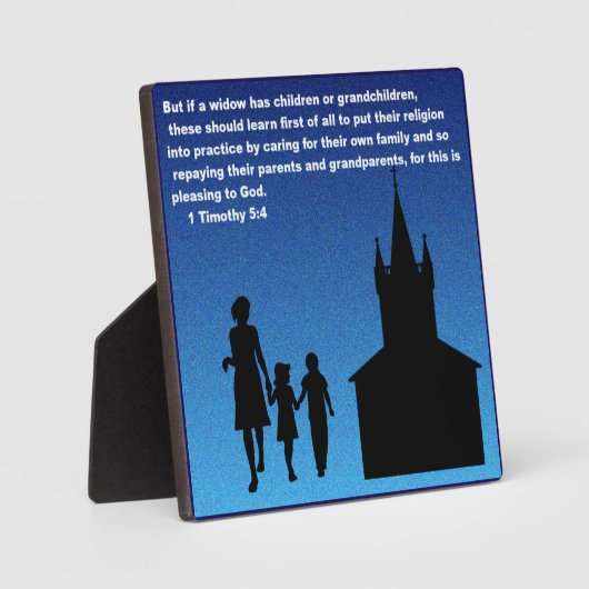 1 Timothy 5:4 Fotoplaat (Voorkant)