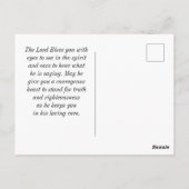 1 Timothy 6:12 Vecht de Goede Vecht van Vertrouwen Briefkaart (Achterkant)