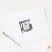 1 Timothy 6:12 Vecht de Goede Vecht van Vertrouwen Vierkante Sticker (Envelop)