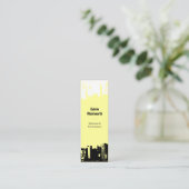 1 tot 1 naar beneden mini visitekaartje (Staand voorkant)