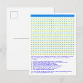 1 tot 20 vermenigvuldigingsgrafiek | Wiskunde Time Briefkaart (Voorkant / Achterkant)