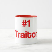 #1 Traitor Red Coffee Mok (Midden)