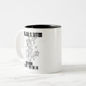 1 TWEEKLEURIGE KOFFIEMOK (Voorkant links)