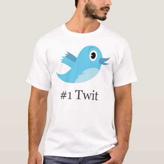 # 1 Twit T-shirt (Voorkant)