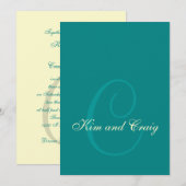 #1 Uitnodiging tot weddenschappen - Monterey (Voorkant / Achterkant)