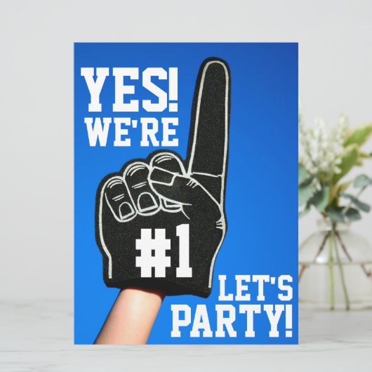 #1 Uitnodiging van de Vingerpartij van het Schuim (Staand voorkant)