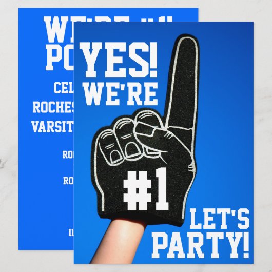 #1 Uitnodiging van de Vingerpartij van het Schuim (Voorkant / Achterkant)