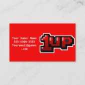 1-UP Visitekaartjes voor videogamer (Voorkant)