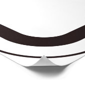 1 uur parkeren teken voor gecontroleerde parkeerzo poster (Hoek)