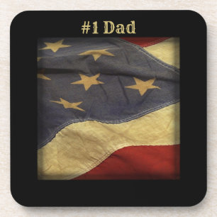 #1 Vader Amerikaanse Vlag Onderzetter