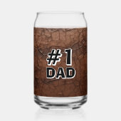 #1 Vader Leer-look Blikvorm Glas (Voorkant)