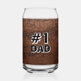 #1 Vader Leer-look Blikvorm Glas