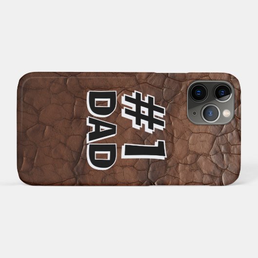 #1 Vader Leerlook Case-Mate iPhone Case (Achterkant (horizontaal))