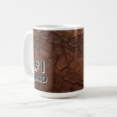 #1 Vader Leerlook Koffiemok (Voorkant links)