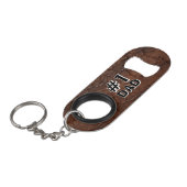 #1 Vader Leerlook Mini Flessenopener (Voorkant Gekanteld)