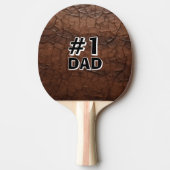 #1 Vader Leerlook Tafeltennisbatje (Voorkant)