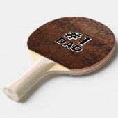 #1 Vader Leerlook Tafeltennisbatje (Voorkant Gekanteld)