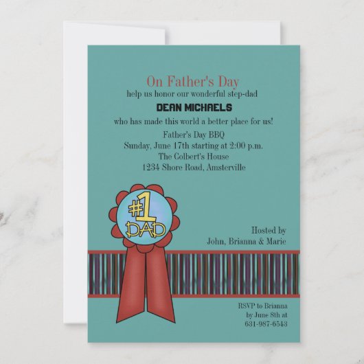 #1 Vader Uitnodiging (Voorkant)