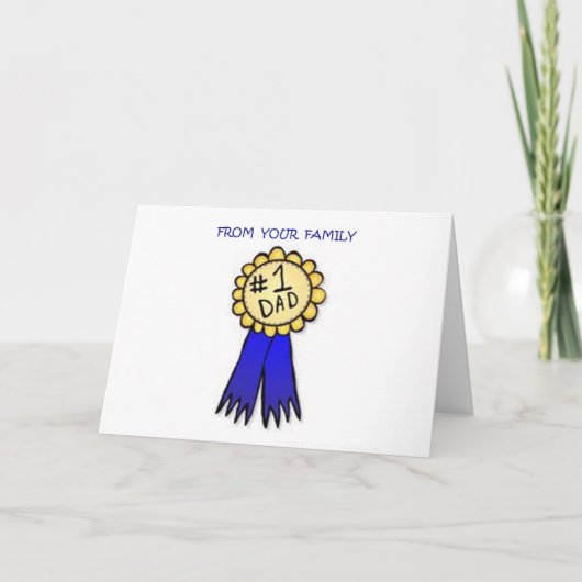 #1 VADER VAN JE FAMILIE VADERDAG KAART (Voorkant)