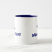 #1 vader van tweeling tweekleurige koffiemok (Center)