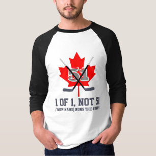 1 van 1 Niet 51 Canadese Identiteit Esdoornblad Ho T-shirt