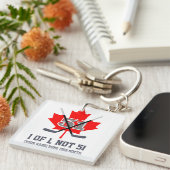 1 van 1 Niet 51 Canadese Identiteit Maple Leaf Hoc Sleutelhanger (Voorkant Rechts)