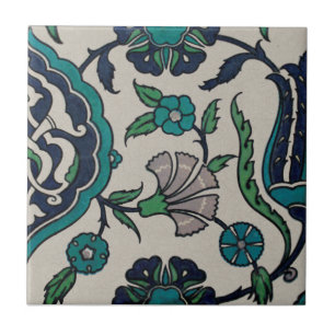 1 van 2 Perzische algeheel-Florentijnse anjerrepro Tegeltje