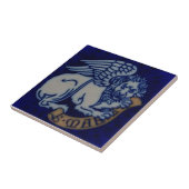 1 van 4 Evangelist St Mark Winged Lion Reproductio Tegeltje (Zijkant)