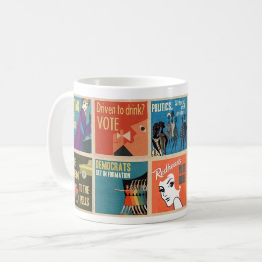 #1 (van 4) STEMMEN  propaganda 10 meme mok (Voorkant links)