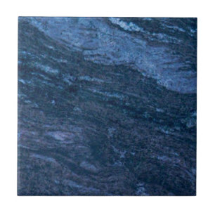 1 van de 2 Rich Blue Faux Granite Repro Field Wall Tegeltje