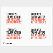 1 van de 3 Trump-kiezers Rechthoekige Sticker (Vel)
