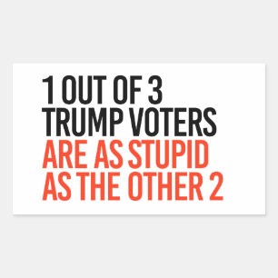 1 van de 3 Trump-kiezers Rechthoekige Sticker