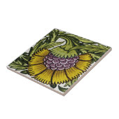 1 van Paar of Repro Antiek De Morgan Floral Tegeltje (Zijkant)