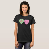 1 ventilator 4 ooit Happy Valentiines Day Conversa T-shirt (Voorkant volledig)