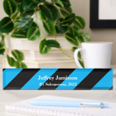#1 Verkoper Modern Blauw en Zwart Acryl Naambordje