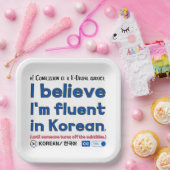 #1 Verwerving van een K-dramaadviseur Papieren Bordje (Feest)