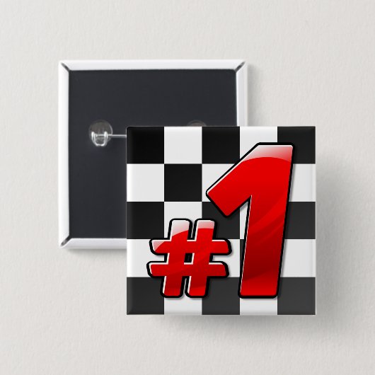 #1 VIERKANTE BUTTON 5,1 CM (Voorkant /achterkant)