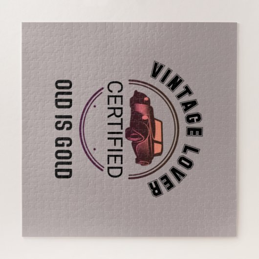 1.vintage autoloverij legpuzzel (Horizontaal)