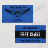 1 VIP-pas voor vrije klasverloopgym visitekaartje (Voorkant / Achterkant)