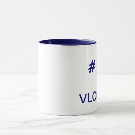 #1 Vlogger Mok (linkshandig) stijl 2 (Midden)