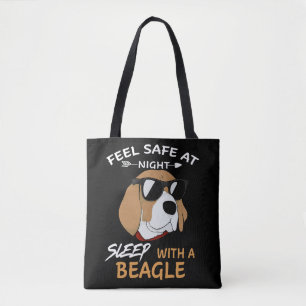 1 Voel je veilig in de nachtrust met een beagle Tote Bag
