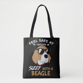 1 Voel je veilig in de nachtrust met een beagle Tote Bag