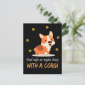 1 Voel je veilig in de nachtrust met een Corgi Briefkaart (Staand voorkant)