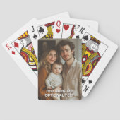 1 Volledige foto en eenvoudige Chunky Text Sjabloo Pokerkaarten (Achterkant)