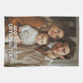 1 Volledige foto en eenvoudige Chunky Text Sjabloo Theedoek (Horizontaal)