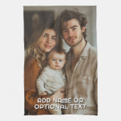 1 Volledige foto en eenvoudige Chunky Text Sjabloo Theedoek (Verticaal)