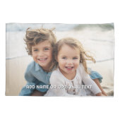 1 Volledige foto en tekst - horizontaal landschap Kussensloop (Achterkant)